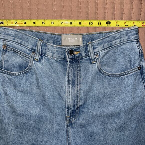 Everlane The Baggy OG Jean Womens 30x30 Light Wash High Rise Wide Leg EUC - Picture 7 of 14